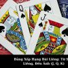 Bảng Xếp Hạng Bài Liêng: Từ Sáp, Liêng, Đến Ảnh (J, Q, K)