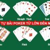 Thứ Tự Các Tay Bài (Hand Ranking) Trong Poker là gì? Phân biệt Sảnh, Thùng, Cù Lũ.
